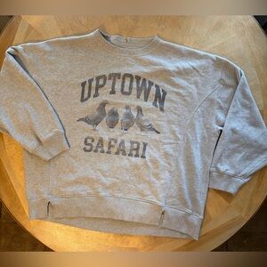 Aerie Gray Uptown Safari Sweatshirt